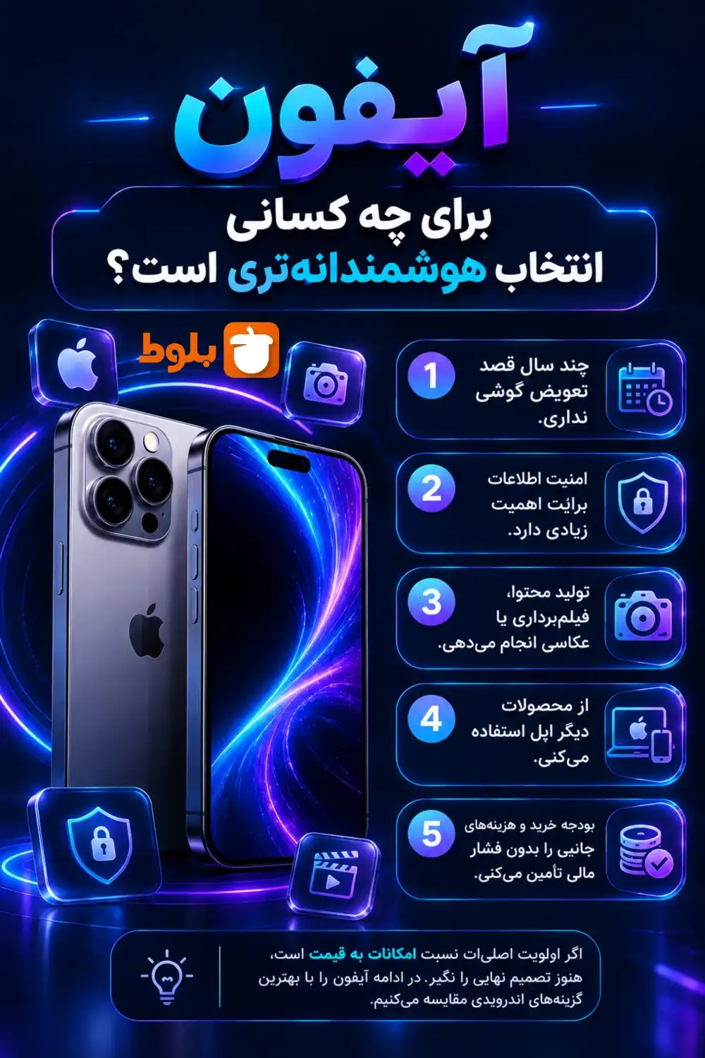 آیفون برای چه کسانی انتخاب هوشمندانه‌تری است؟