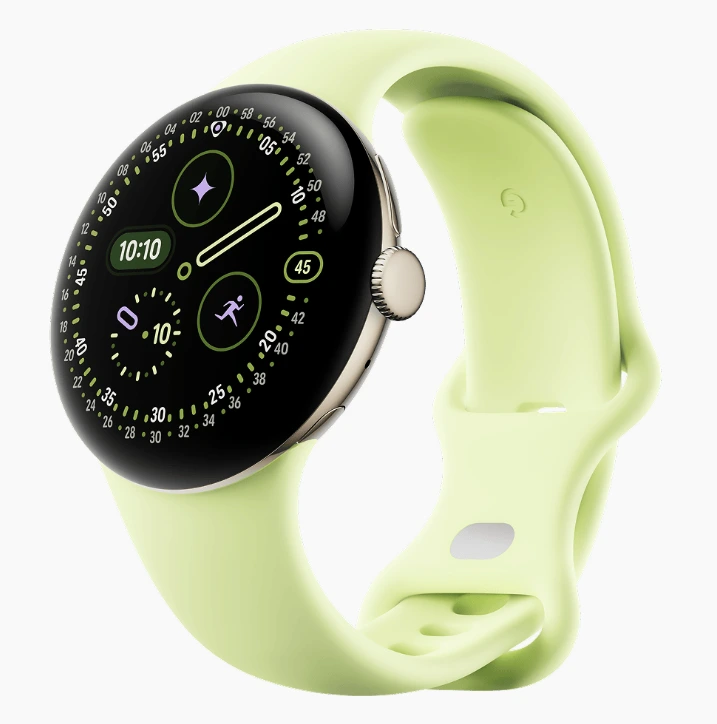 ساعت هوشمند Google Pixel Watch 4 با رنگ سبز روشن
