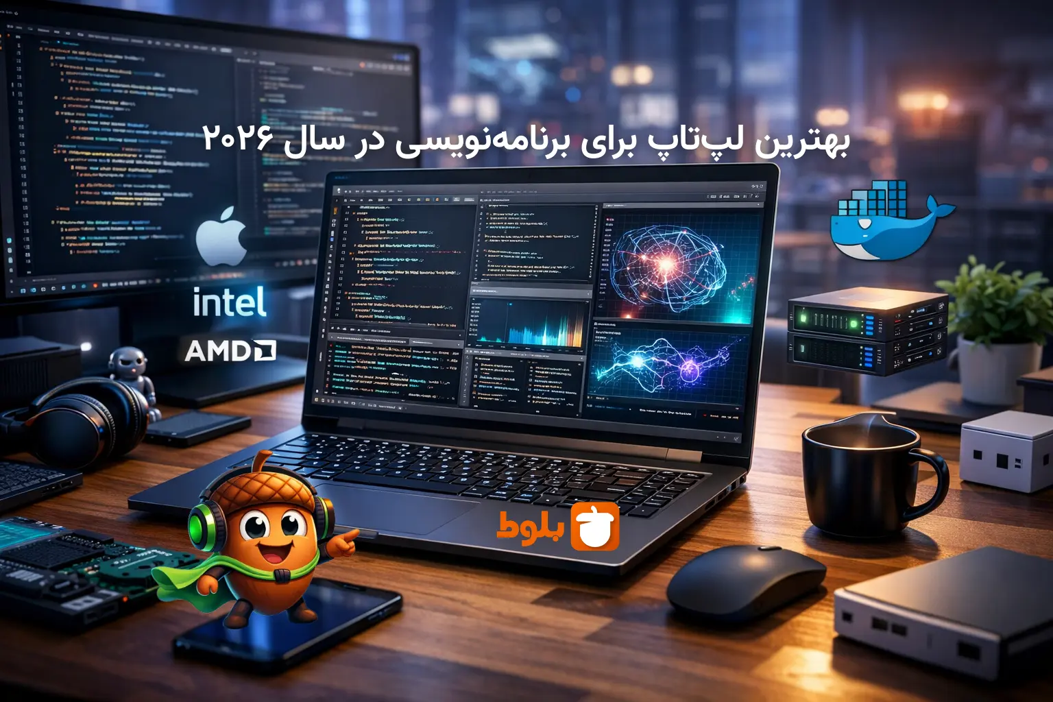 بهترین لپ‌تاپ برای برنامه‌نویسی در سال ۲۰۲۶ - بررسی و مقایسه در بلاگ بلوط تکنولوژی