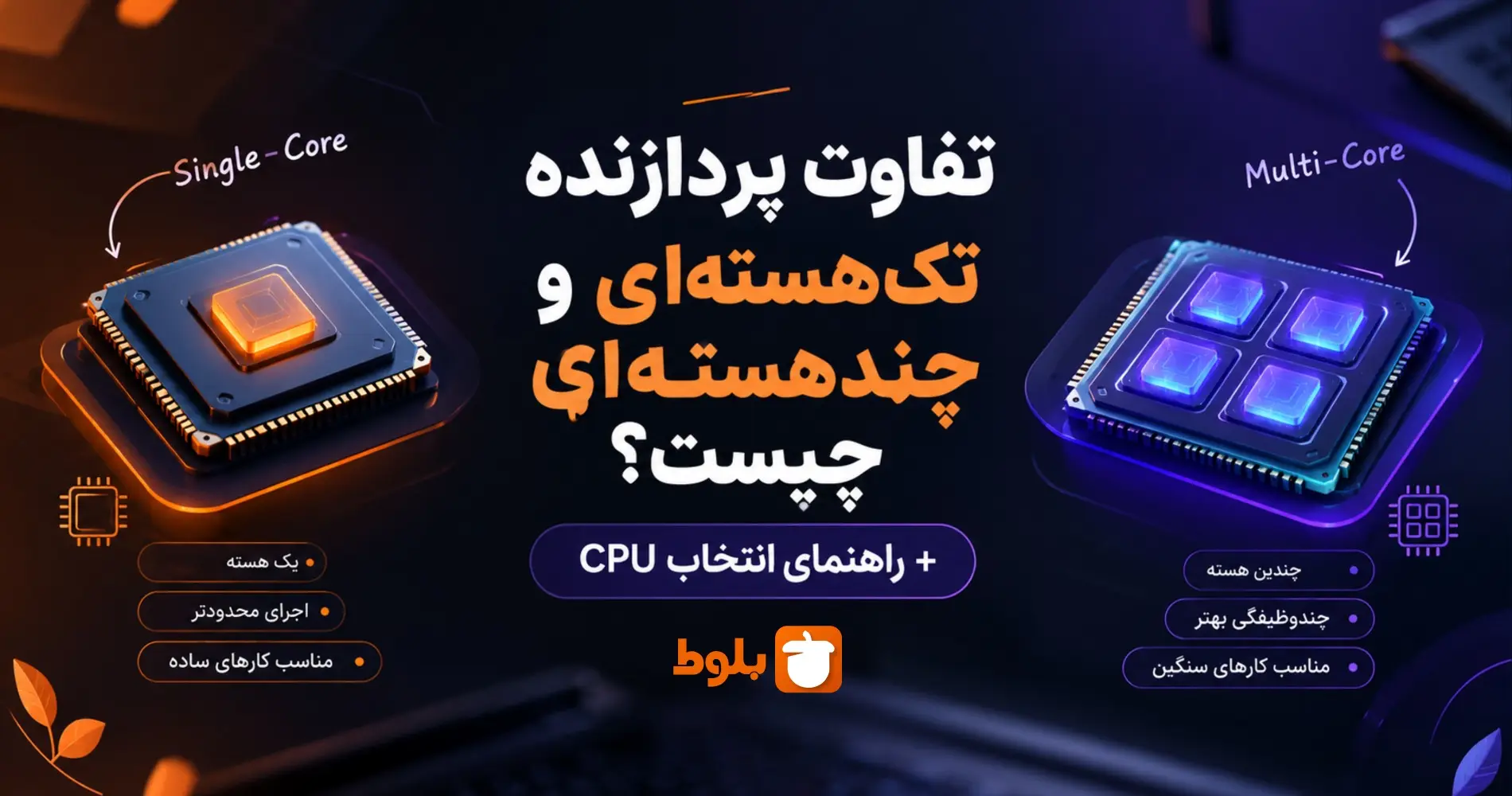 تفاوت پردازنده تک‌هسته‌ای و چند‌هسته‌ای چیست؟ + راهنمای انتخاب CPU