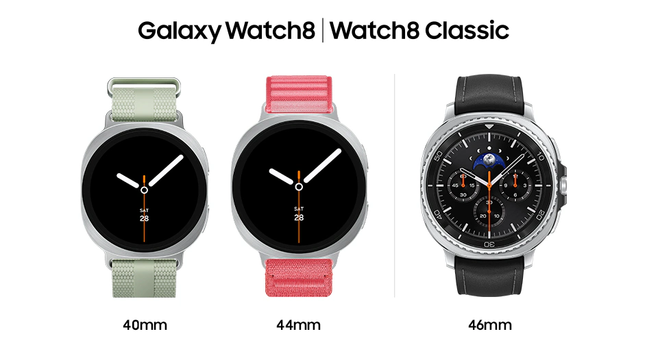 ساعت هوشمند Galaxy Watch 8 در مقابل Galaxy Watch 8 classic