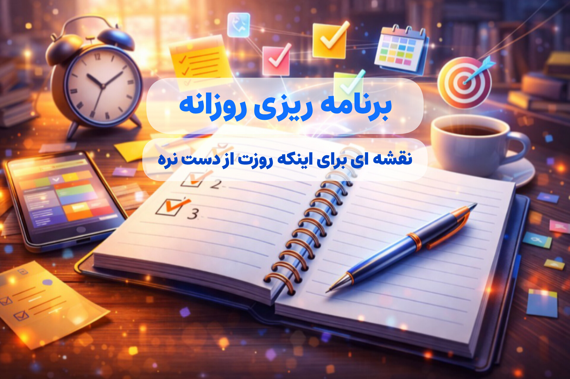 برنامه‌ریزی روزانه؛ نقشه‌ای برای اینکه روزت از دستت در نره