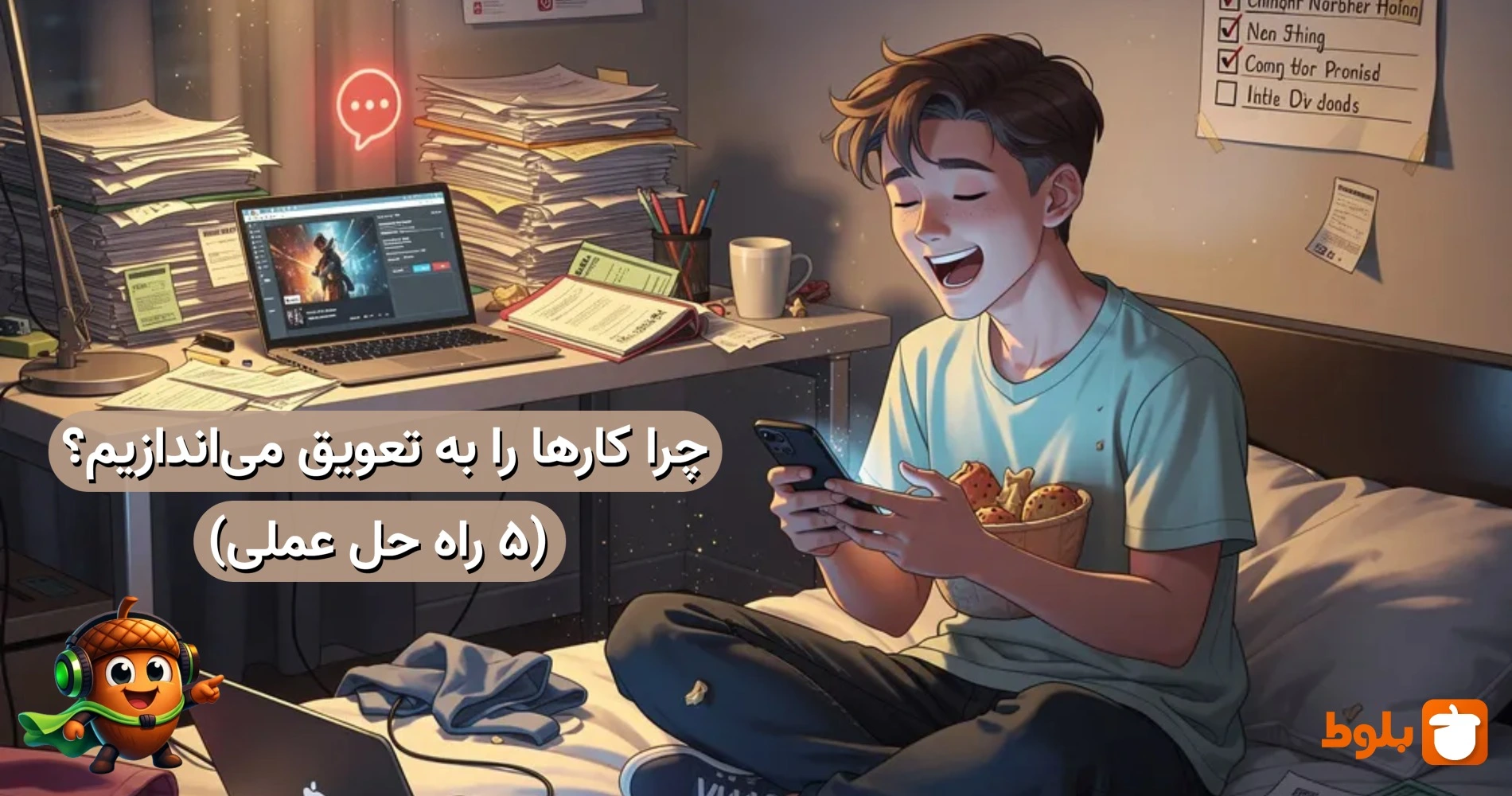 چرا کارها را به تعویق می‌اندازیم؟ (۵ راه حل عملی)