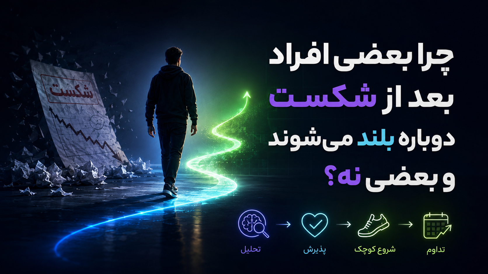 چرا بعضی افراد بعد از شکست دوباره بلند می‌شوند و بعضی نه؟