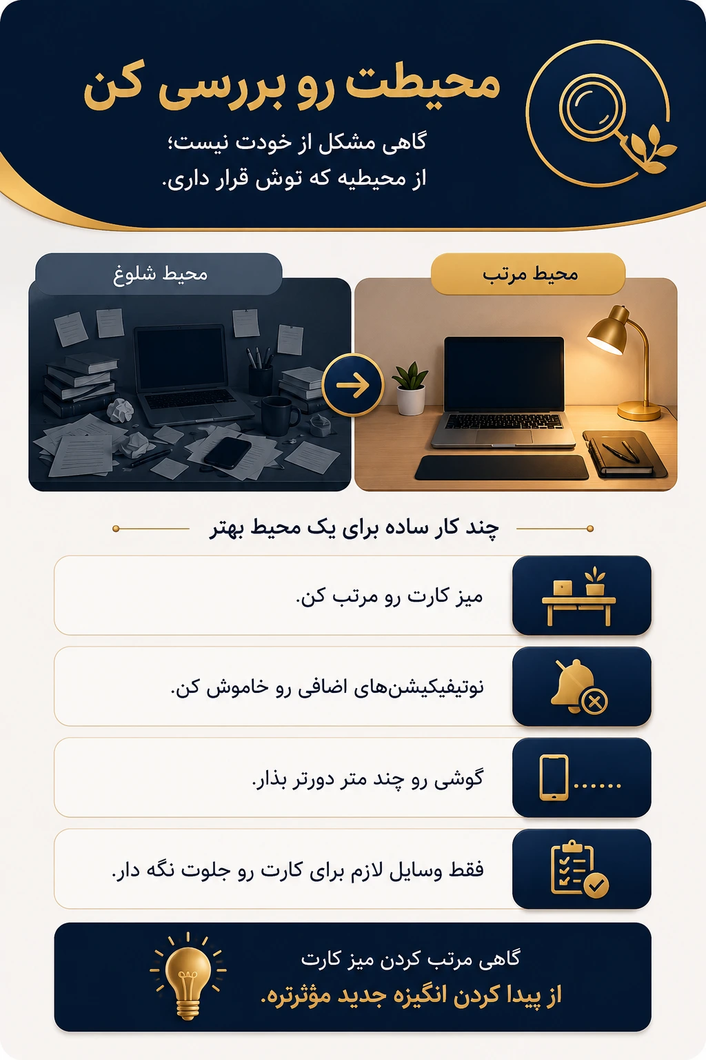 محیطت رو بررسی کن