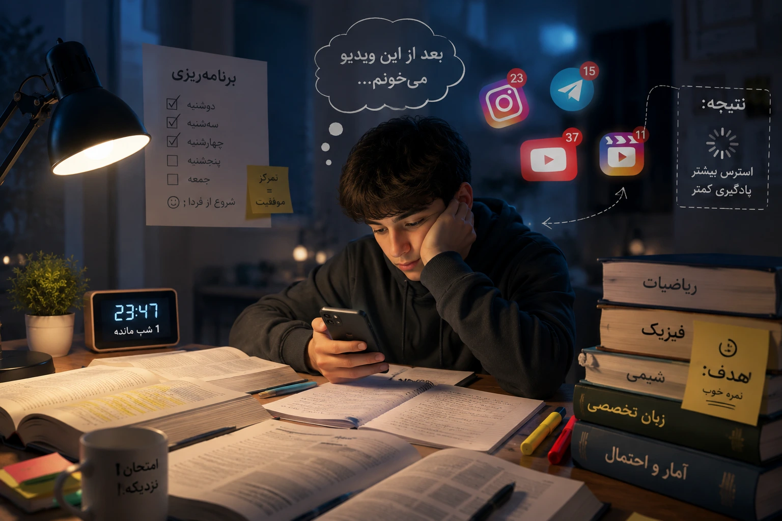 اهمال‌کاری شب امتحان چیست؟