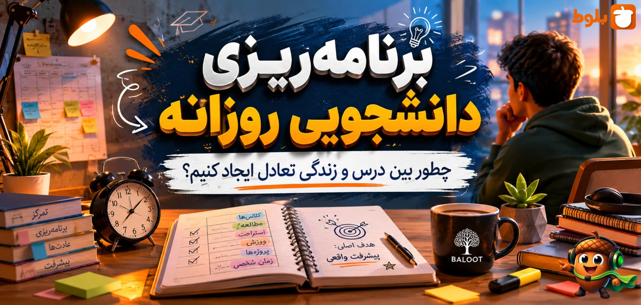 برنامه‌ریزی دانشجویی روزانه؛ چطور بین درس و زندگی تعادل ایجاد کنیم؟