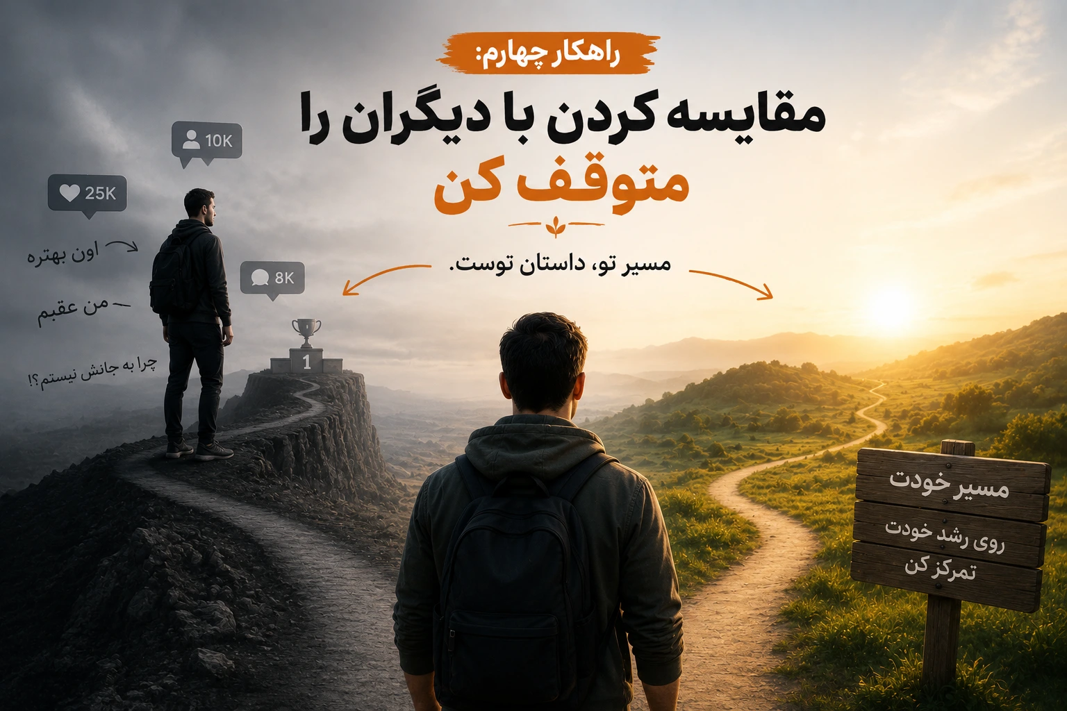 خودت را با دیگران مقایسه نکن