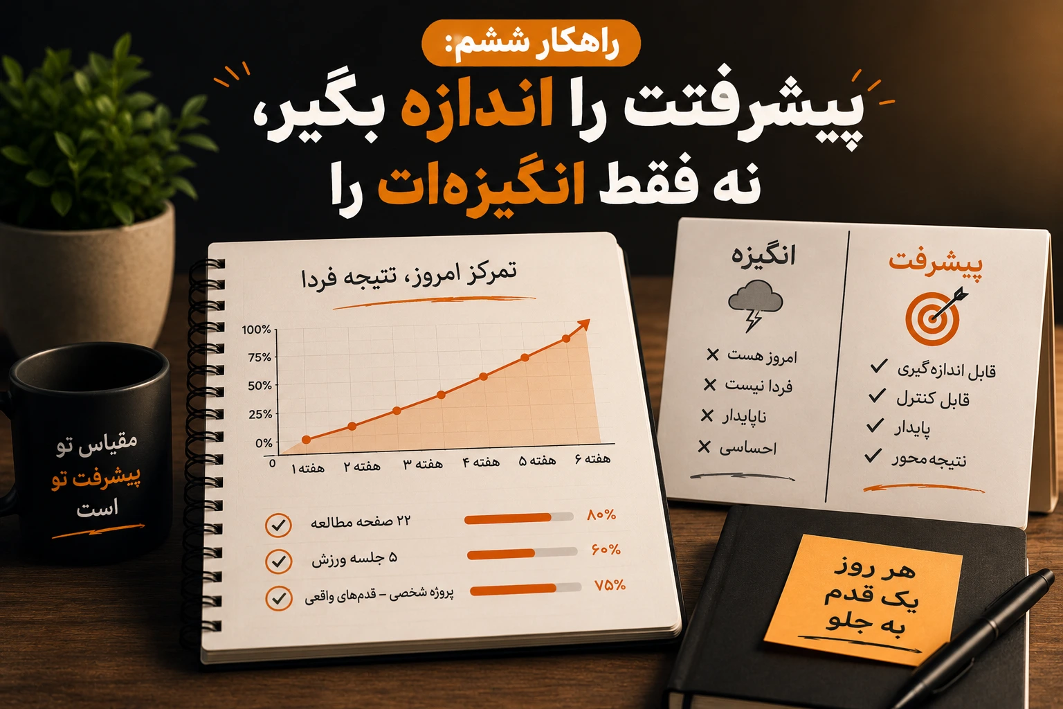 اندازه گیری پیشرفت به جای انگیزه