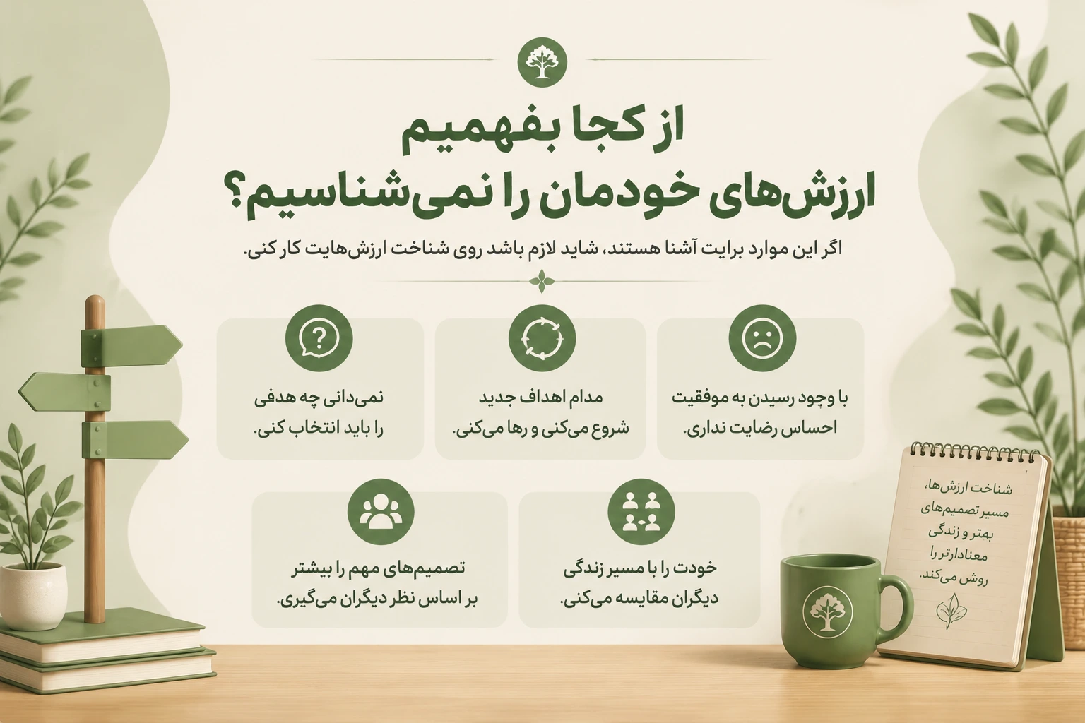 چگونه ارزش های شخصی خود را پیدا کنیم؟ شناخت ارزش‌ها و تصمیم‌های شخصی