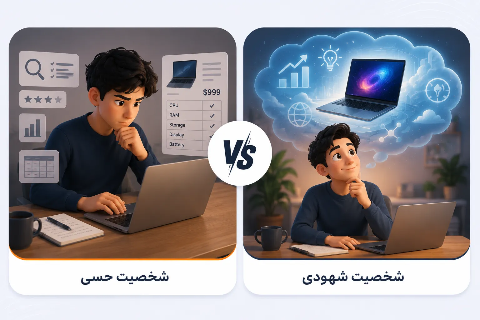 شخصیت حسی در مقابل شخصیت شهودی