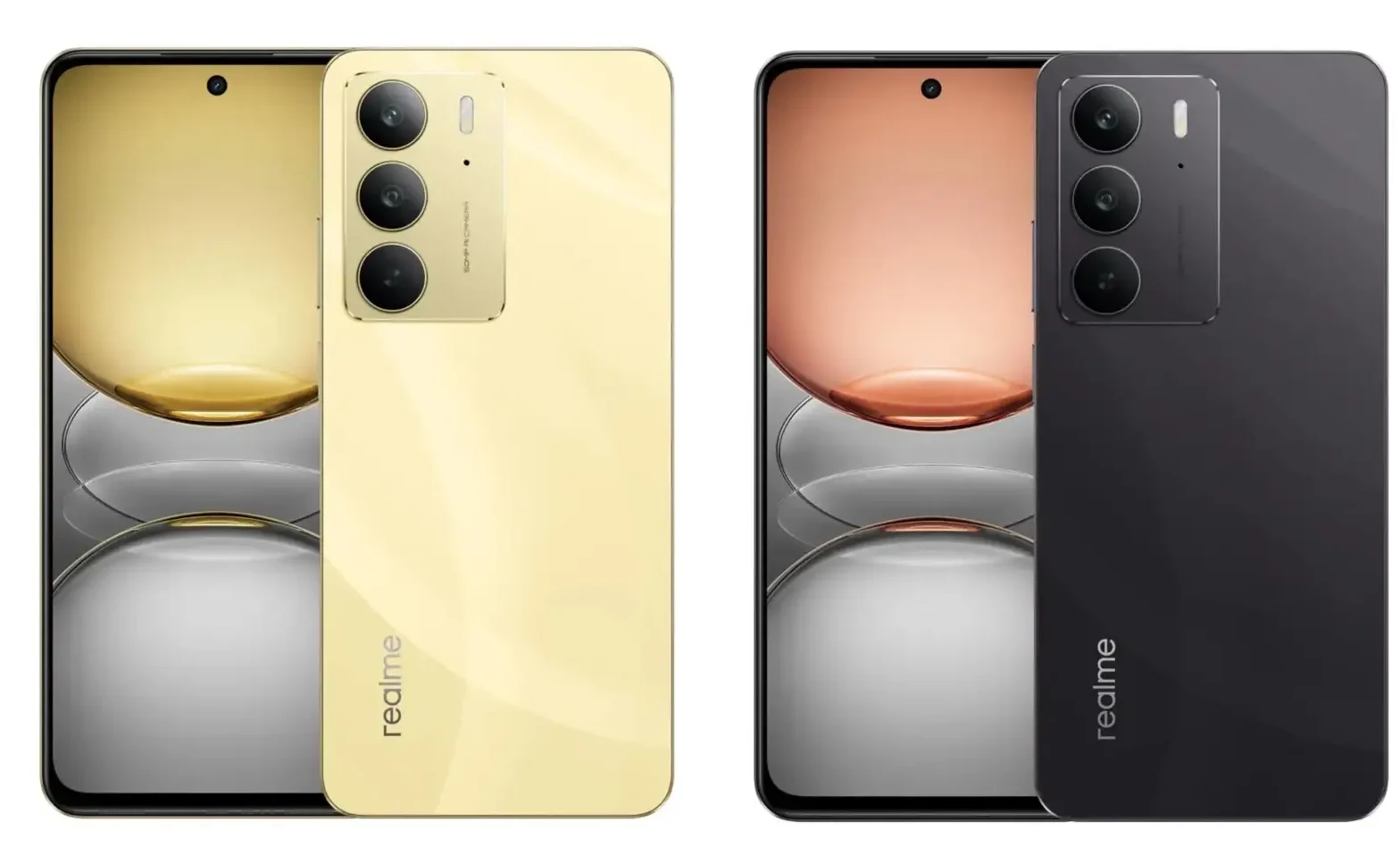گوشی Realme C75 4G رنگ زرد و مشکی