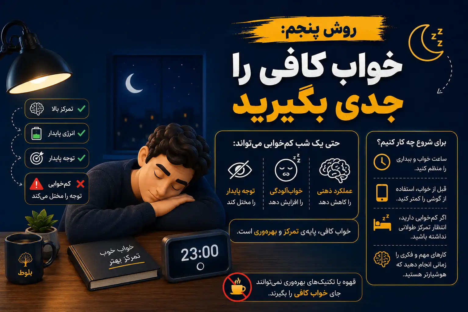روش پنجم: خواب کافی را جدی بگیرید