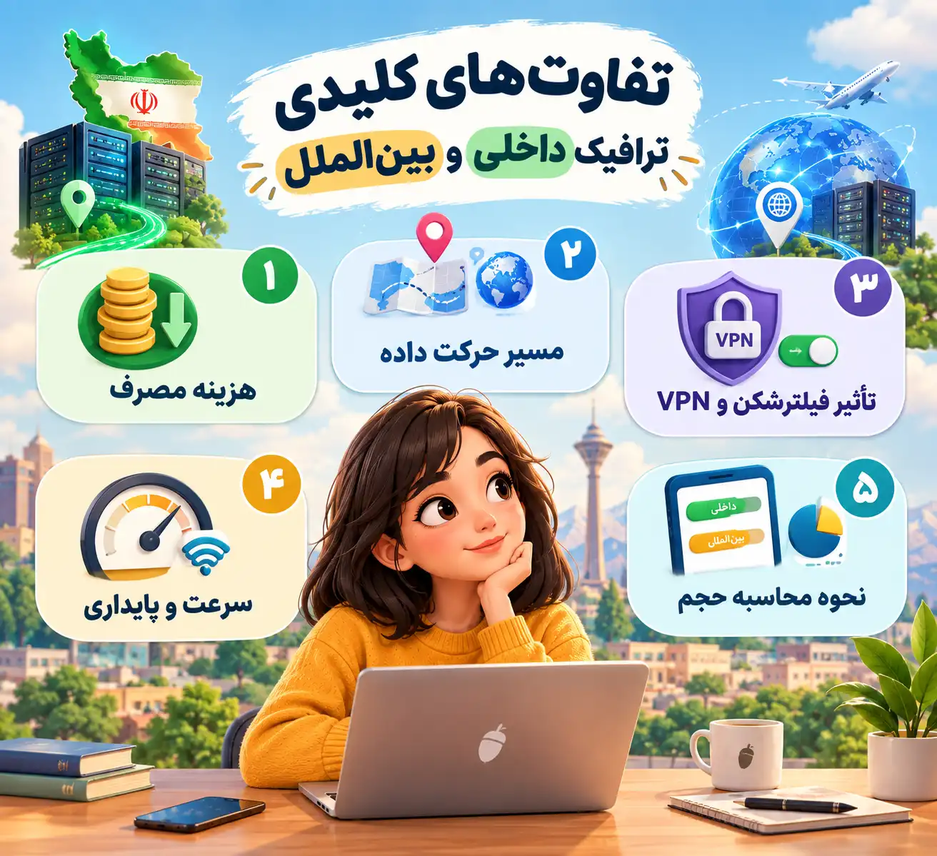 تفاوتهای کلیدی ترافیک داخلی و بینالملل