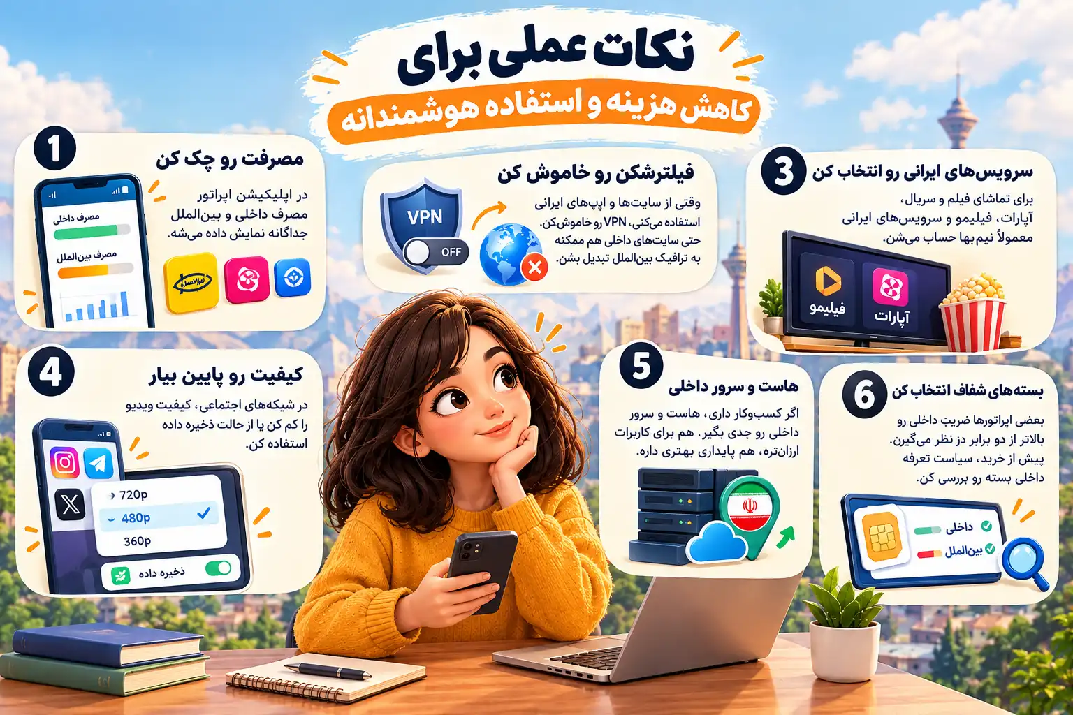 نکات عملی برای کاهش هزینه و استفاده هوشمندانه